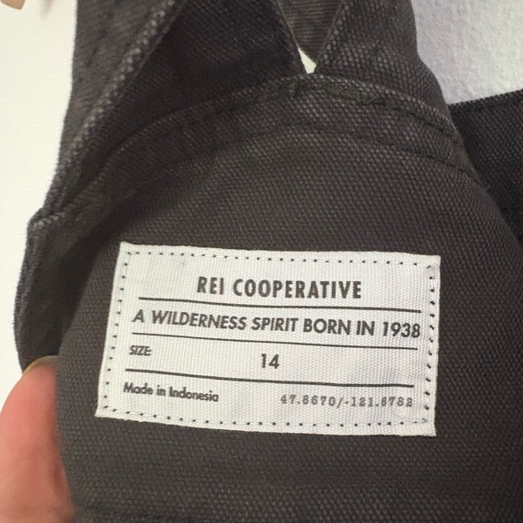 REI charcoal overalls - Picture 7 of 7